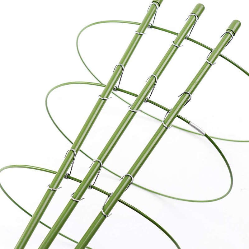 Klatreplanter støtte, hage espalier blomster tomatbur stativ sett  of 3 pakke