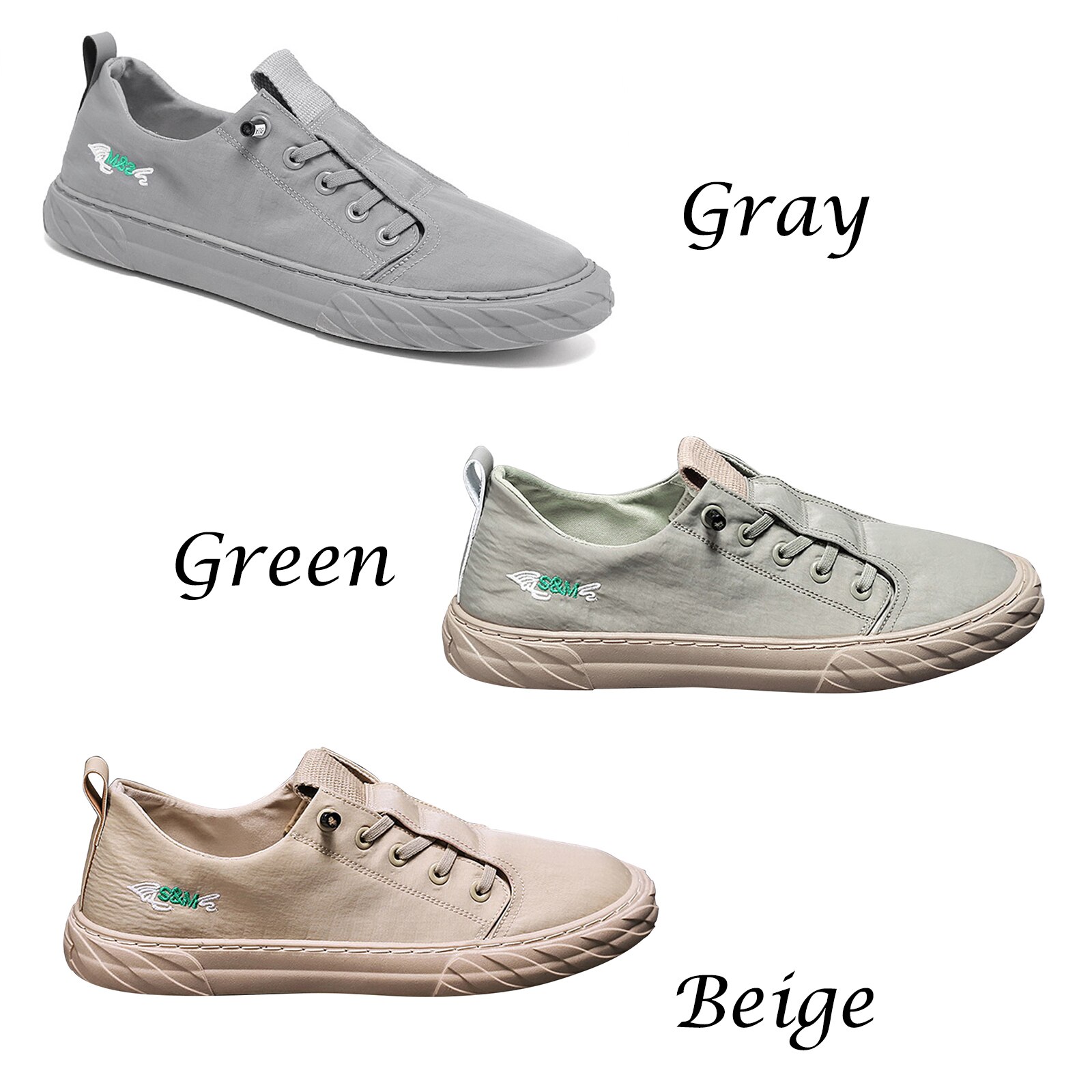 Ijs Zijde Sportschoenen Canvas Schoenen Sneldrogende Ademende Casual Schoenen Voor Mannen N66