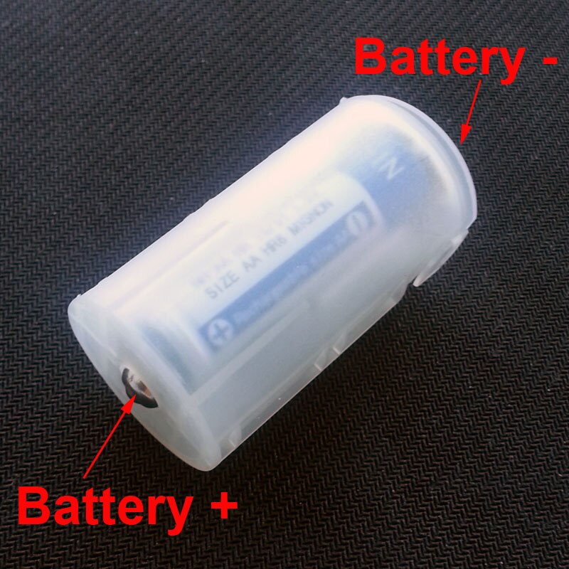 1 stuk AA x 2 Naar D formaat Type Batterij converter Adapter AA Naar D Batterij Converter adapter 2 AA batterij houder (Parallel)