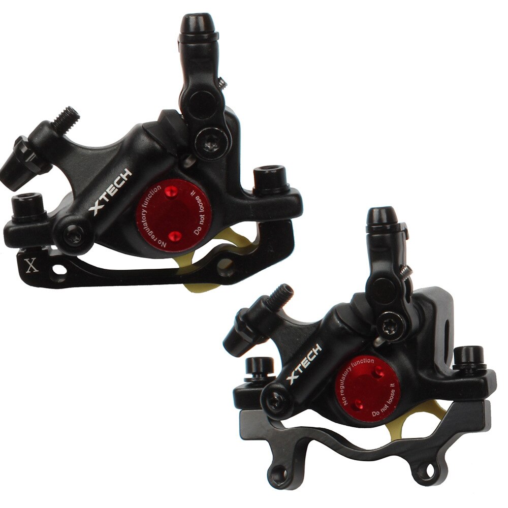 Mountain Bike Disc Brakes Line Pulling Hydraulic Disc Brake Calipers Front & Rear Mountain Bike Disc Brake E-Bike Disc Brake: black 2pcs