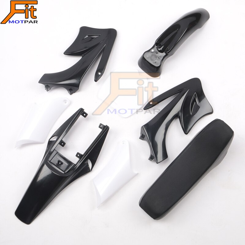 8pcs Plastic Fairing Body Kits For 47 49cc Engine 2 Stroke for Apollo for Orion Kids Dirt Pocket Bike Minimoto Parts: black