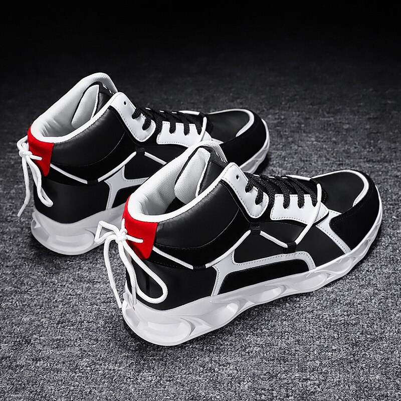 Män fritidsskor läder män skor sneakers bekväma promenadskor lätt gummi vattentät par sneakers