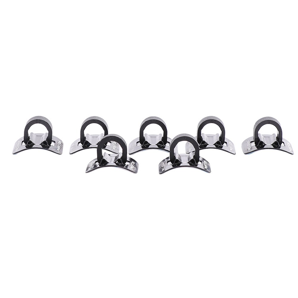 6 Stks/set Fiets Kabels Behuizing Draad Adapter Zetel Clip Aluminium Fiets Olie Buis Vaste C Vorm Shift Brake Gids Kabel