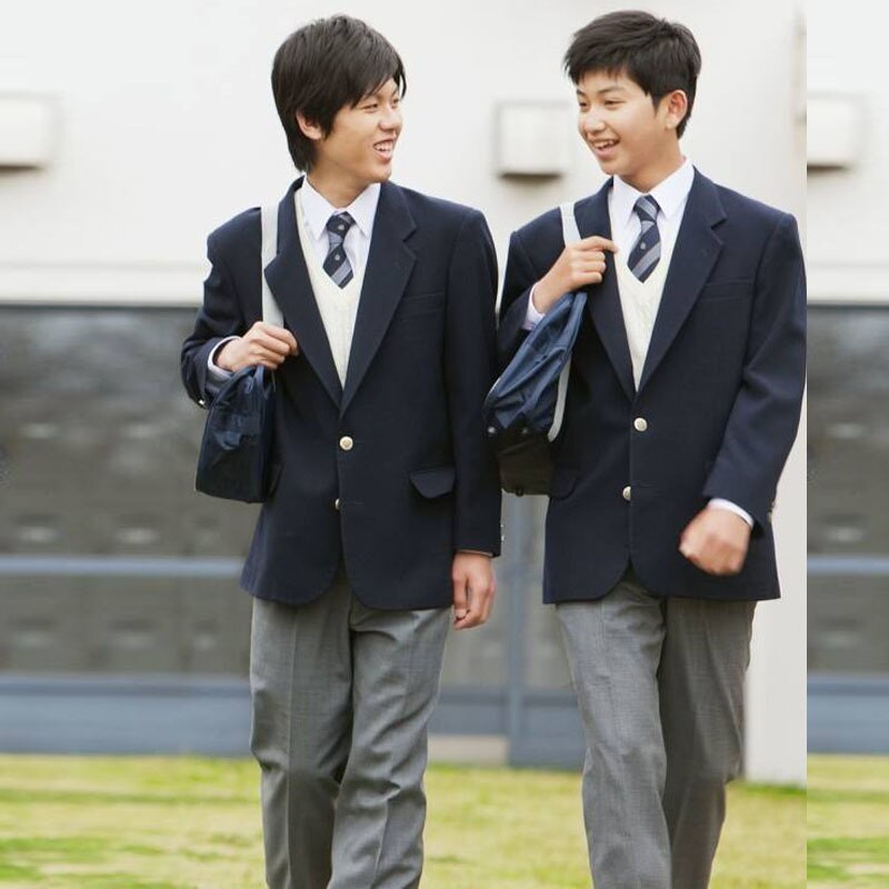Preppy style japonais DK m. Costume veste hommes homme étudiant uniformes costume vestes