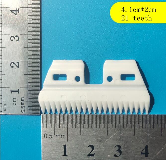 10pcs 21 teeth white zirconia ceramic clipper blade