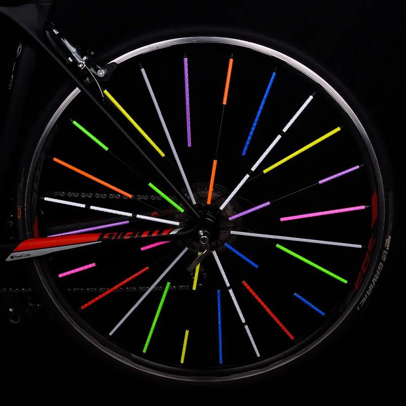 Fahrrad Rad Speichen reflektierende Aufkleber Rohr Streifen Warnleuchte DIY 7,5 cm MTB Fahrrad Reflektor reflektierende Sicherheit Kit
