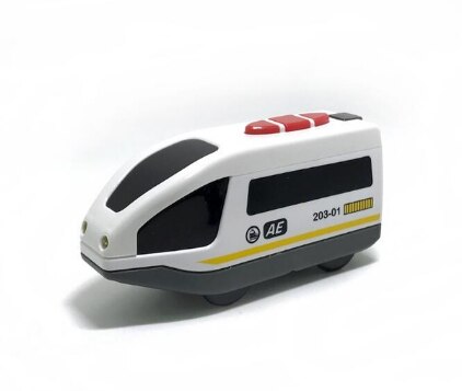 Remote Control Multiple Units CRH EMU Electric Train Toys truck Set Kid fit for brand wooden track suit children: Gray