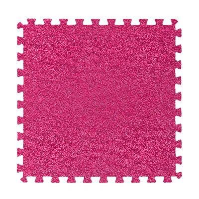 Tapete de camurça para crianças, tapete infantil de camurça com espuma eva interlock alfombra infantil de 30x30cm: MAT G2
