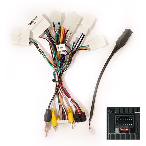 Salpicadero de coche 2din para Toyota RAV4 Panel de instalación doble Din coche DVD marco para 10 pulgadas ESTÉREO: only cable