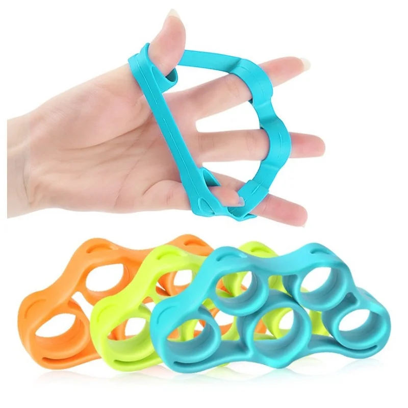 Silicone Finger Pull Ring for Training Rubber Ring Pull Ring Hand Grip Expander Forearm Wrist Training Carpal Bone