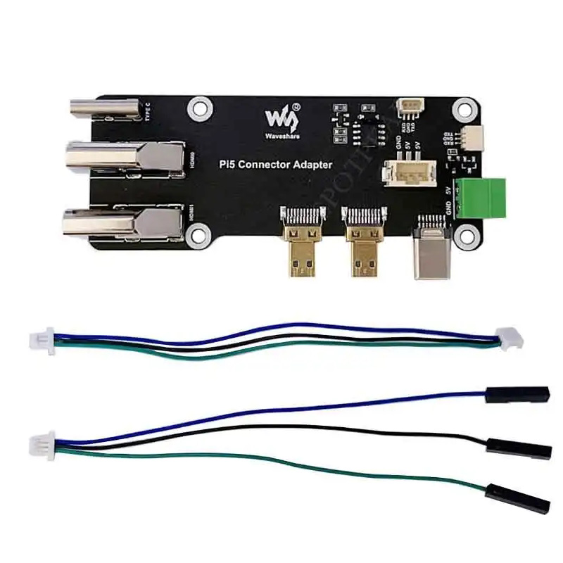 Raspberry Pi 5/4B Adapter Micro HDMI to HDMI 4K All Ports To Pi's USB Side Adapter Board HAT for PI5: Default Title