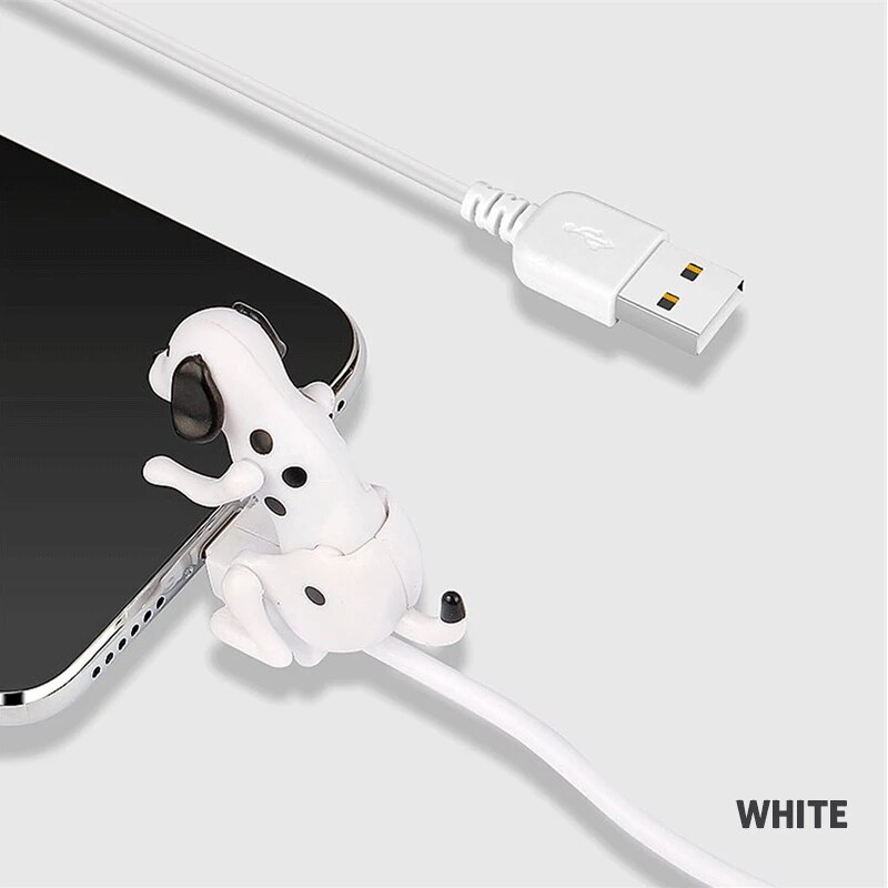 Divertido perro exitado Cable cargador rápido Mini cargador de Cable de 1M de línea de carga de lindo Cable Micro usb Cable De Carga Rápida