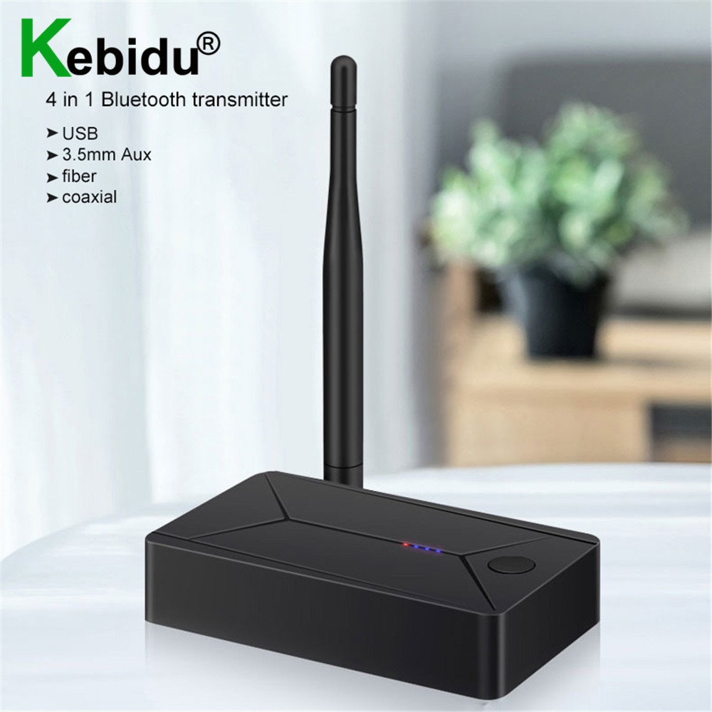 Bluetooth 5.0 Audio Transmitter USB Dongle 3.5mm RCA AUX Coaxial Optical SPDIF Stereo Music Wireless Adapter For TV PC Speaker