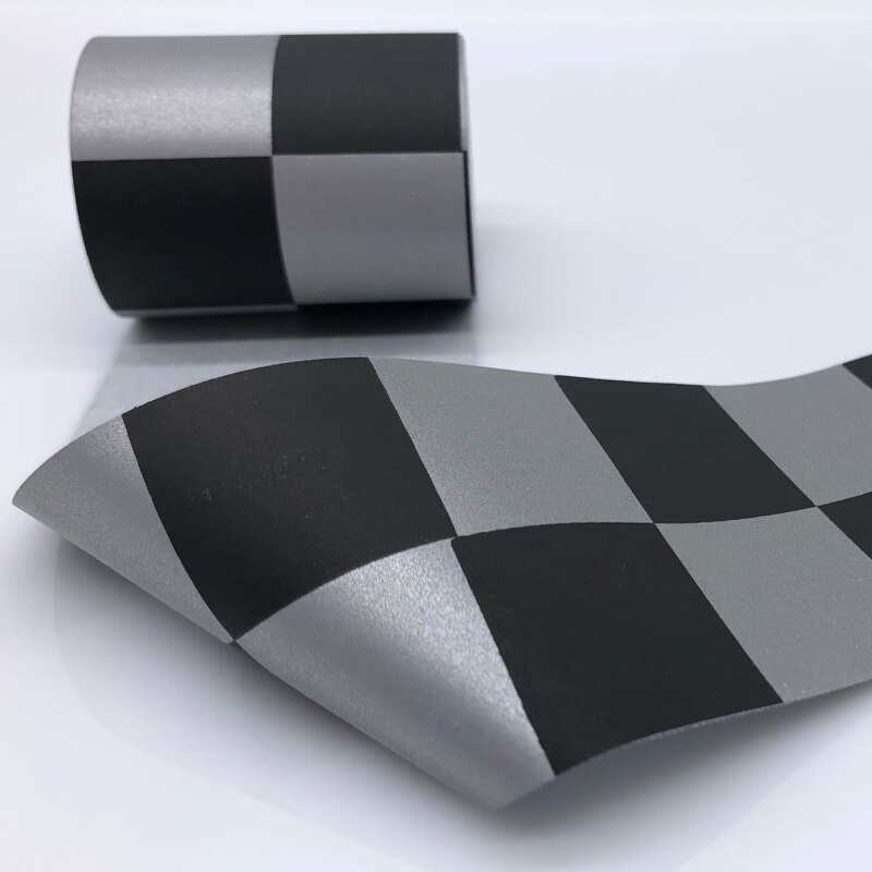 Ruban réfléchissant argenté, largeur 5cm, haute visibilité, tissu TC à coudre sur vêtements