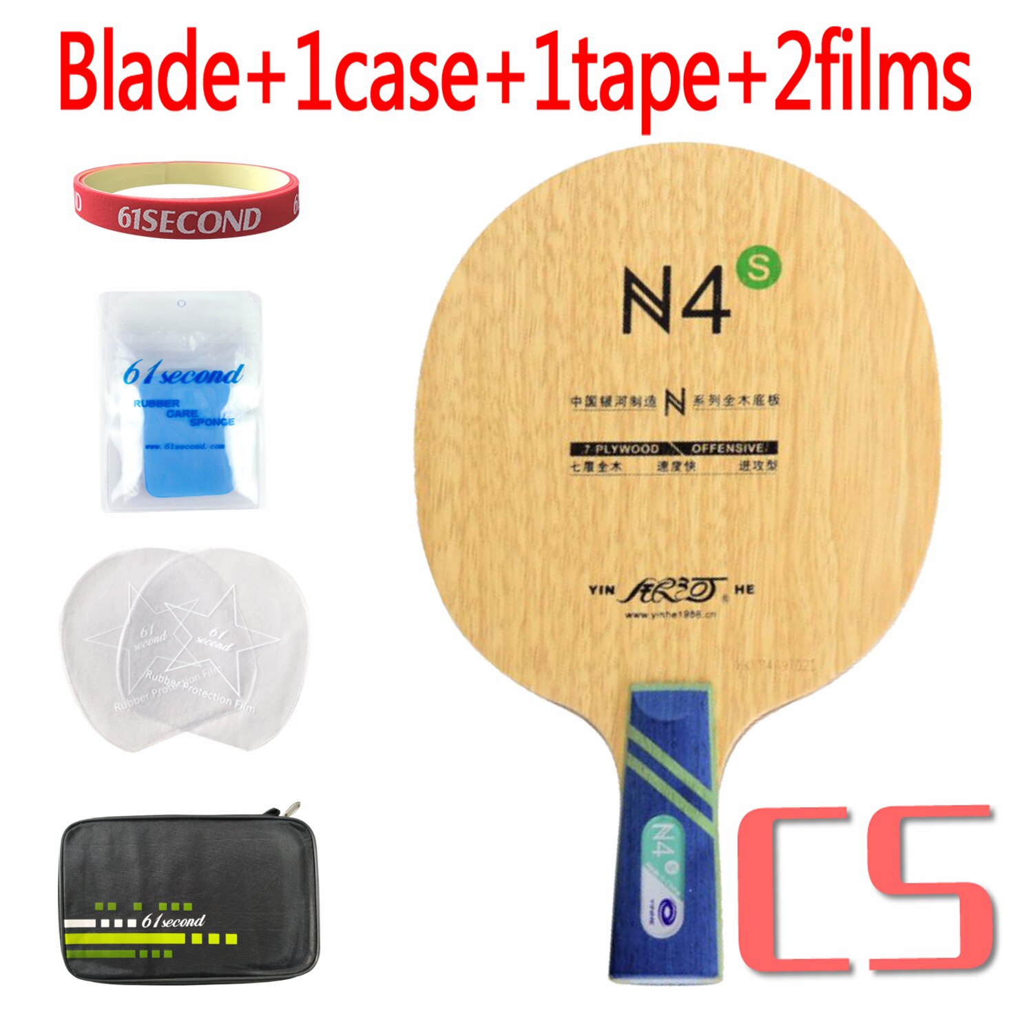 Yinhe N4 N4S N-4 En Bois N 4 N4 Attaque + Boucle LARGE Lame de Ping-Pong pour Raquette De Ping-Pong: CS with FM case