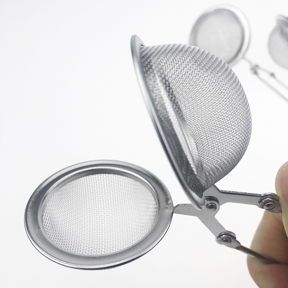 Clip Handle Stainless Steel Tea Infuser Sphere Mesh Tea Strainer Coffee Filter UD88