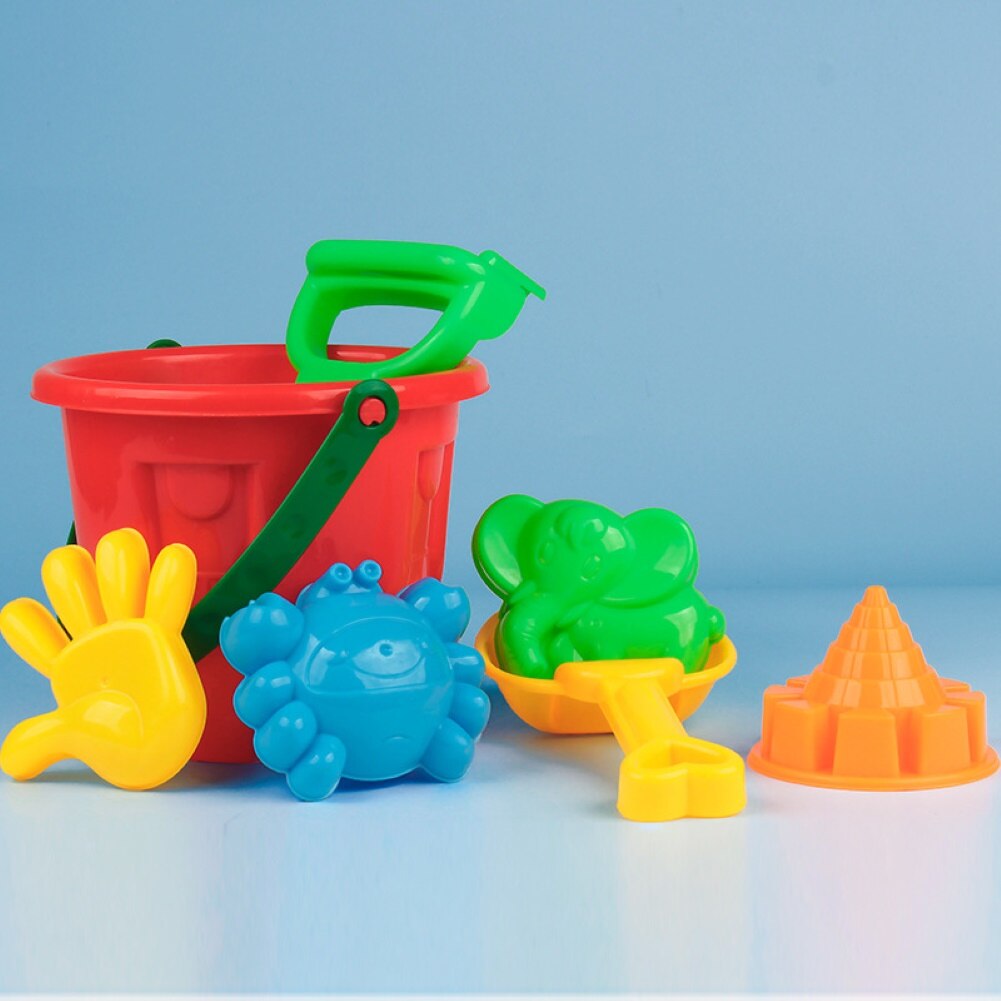 7 pièces été enfants enfants bébé seau pelle râteau moule jeu de plein air plage sable jouer ensemble de jouets jeu d'eau