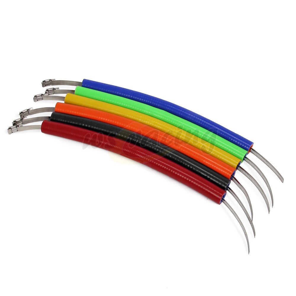 Universal Silica Gel Stainless Steel Adjustable Exhaust Pipe Heat Shields For KTM Kawasaki Yamaha Over 250CC