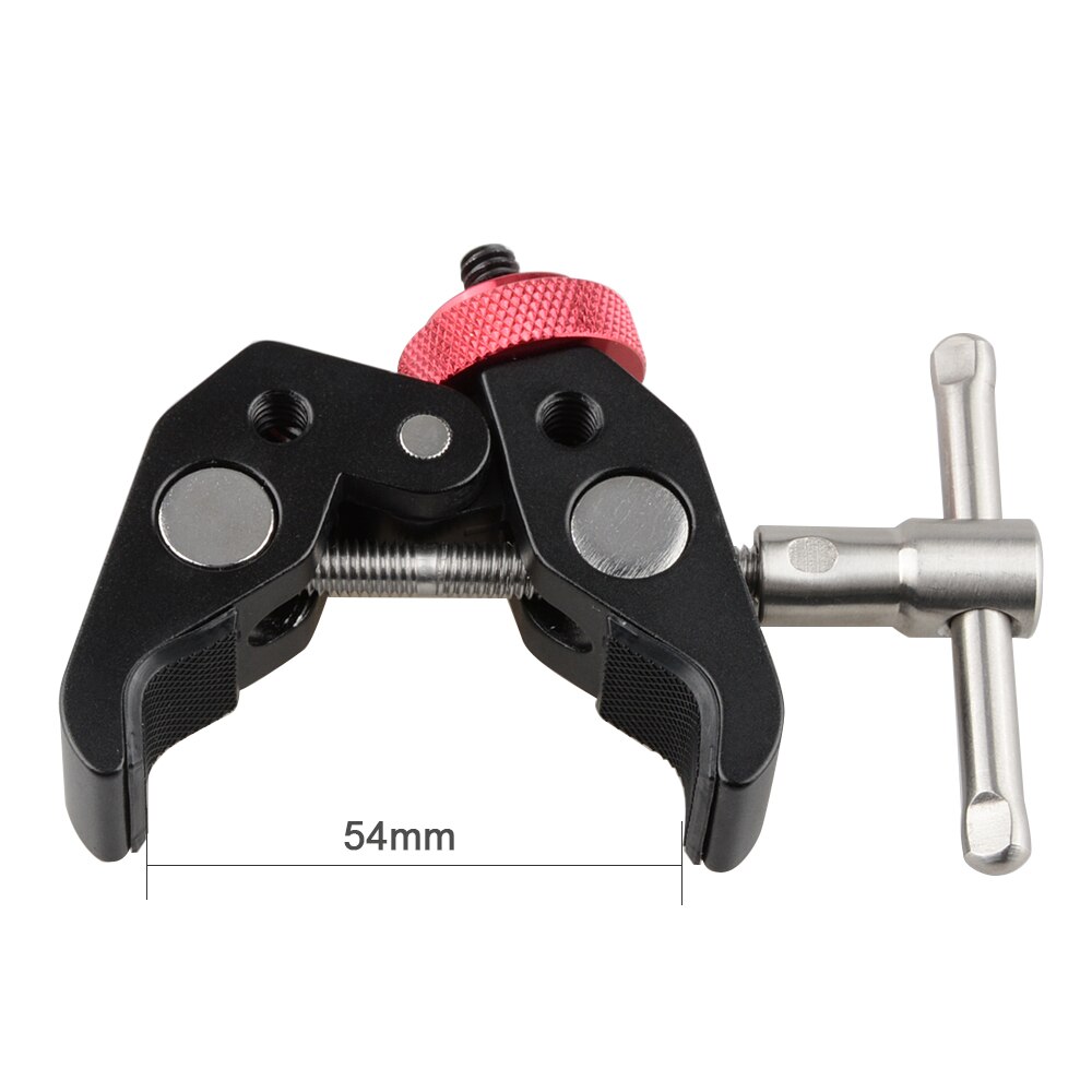 HDRIG Super abrazadera con 1/4 "-20 a 1/4"-20 tornillo convertidor Mesa abrazadera de tubo para Kit de cámara