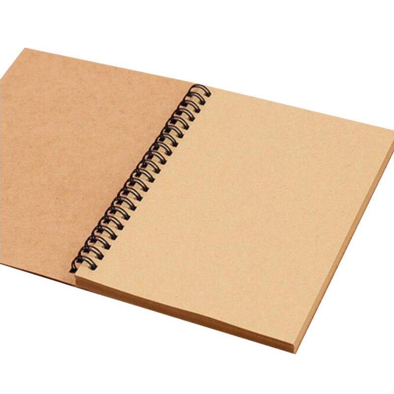 Sketch Tagebuch Für Zeichnung Malerei Graffiti Weiche Abdeckung Schwarz Papier Sketch Notizblock Notebook Büro Schule Liefert 1PC: C