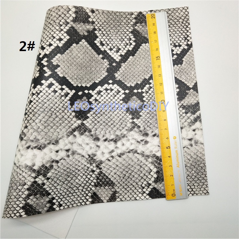 1PC 21X29CM Glow in the Dark Faux Leather Fabric, Snake Synthetic Leather Fabric Sheets For Making Bows LEOsyntheticoDIY T277