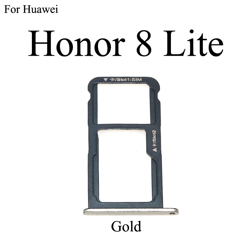 YuXi Für Huawei Ehre 8 / 8 Lite Mikro Sim Karte Tablett Buchse Halfter Slot Adapter Ersatz Teile: Honor 8 Lite Gold