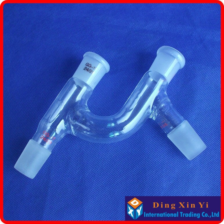 Glass Distillation adapter,Four mouths distillation head,still head,Standard Ground Mouth 24/29 ,Used for distillation unit