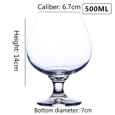 Klassische Whiskey Tasse Rotwein Cocktail Brandy Bahre Wodka Margaret Becher Champagner Glas Bar Haushalt Hohe Kapazität Getränk: Whiskey Tasse 500ML