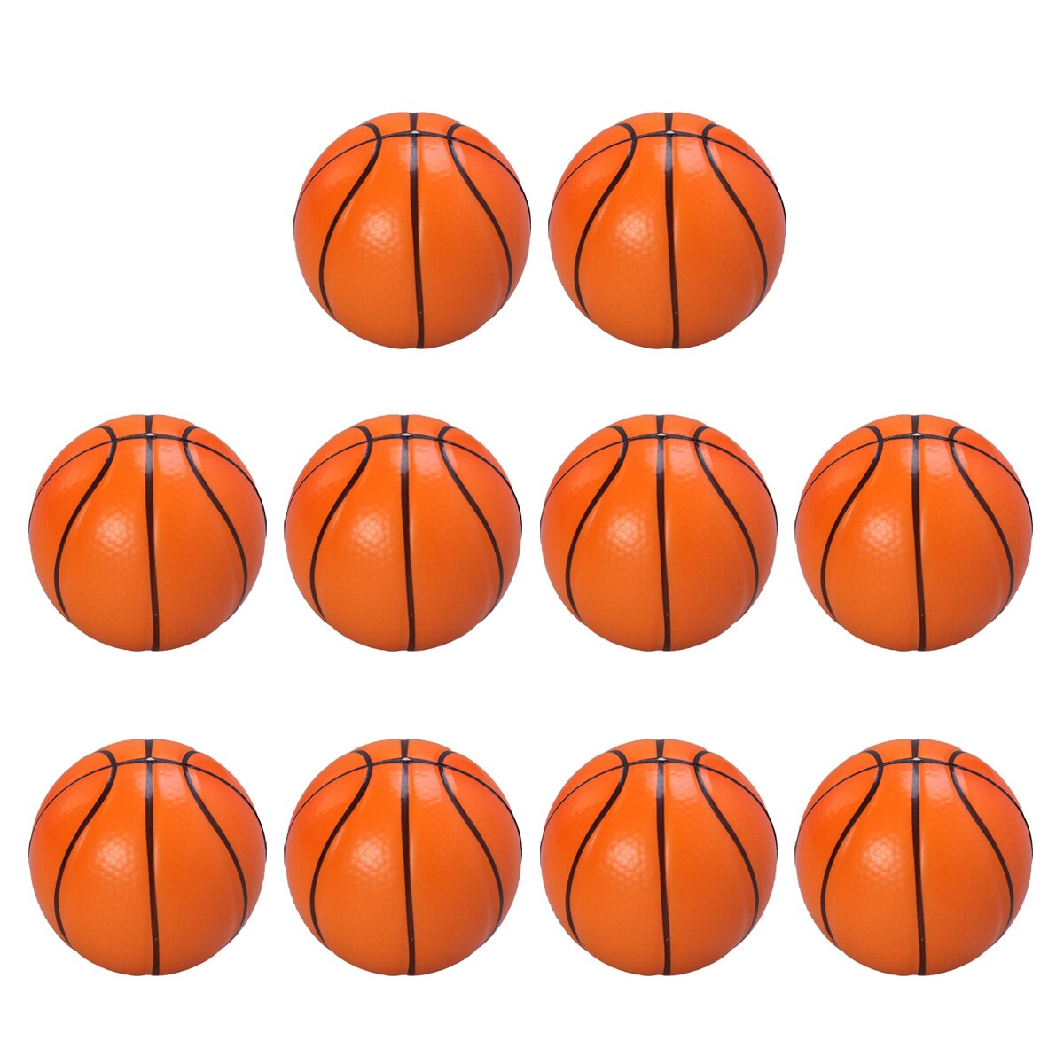 10PCS Mini Sport Balls Squeeze Foam Basketballs Stress Balls Stress Relief Toys for Kids Party Relaxation