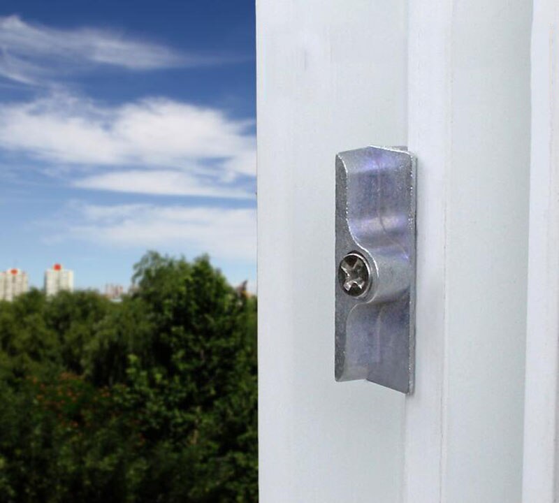 Plast stål vindue låsepunkt sving vindue dørstang lås blok spænde  x4