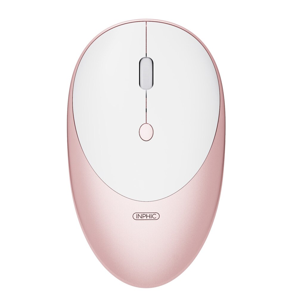 Draadloze Muis Computer Muis Stille Mause Oplaadbare Ergonomische Muis 2.4Ghz Usb Optische Muizen Voor Macbook Laptop Pc 3 Kleuren: Pink