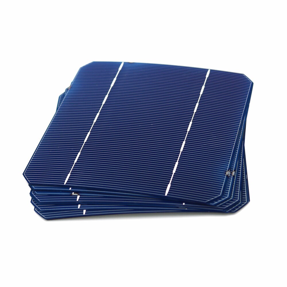 10 40 50 100 Pcs 2.8 W 125 x 125MM Mono Solar Cells 5x5 Grade A monocrystalline PV DIY Photovoltaic Sunpower C60 Solar Pan