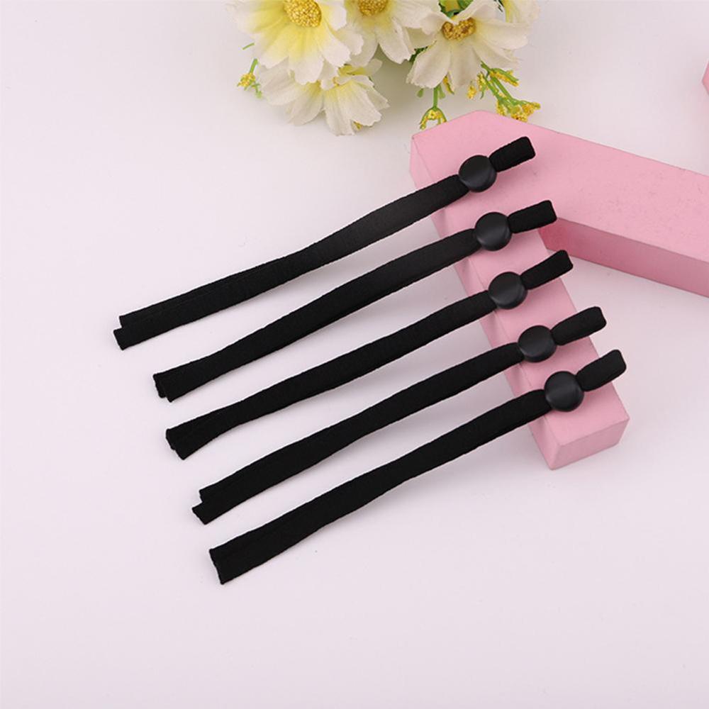 10/30/50 Pcs réglable masque couture élastique bande cordon lanière boucle faisant extensible casque antibruit fournitures de travaux manuels avec boucle d'oreille corde W0A3