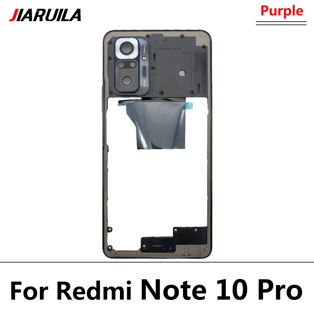 Rear Back Camera Glass Lens With Frame For Redmi Note 10S 10 Note10 Pro Cell Phone Repair: Note 10 Pro Purple