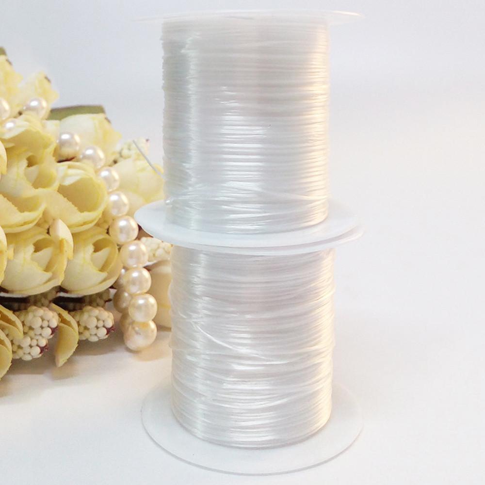 10M/Roll 1mm Spandex Elastic Thread Color Elastic Thread Diy Jewelry Bracelet Beaded Transparent Thread