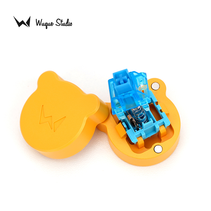 WuqueStudio Mini Bär Schalteröffner Aluminium magnetisch für Kirsche Mx Kailh mechanische Tastatur
