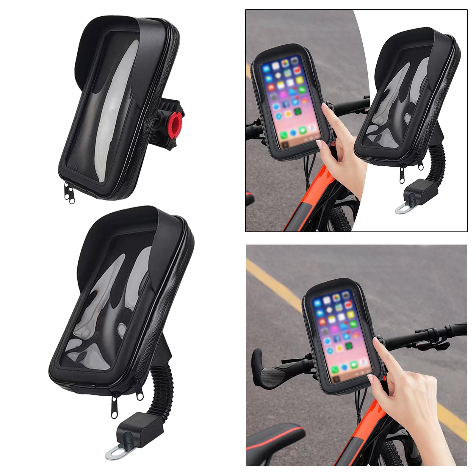 Motorrad Telefon Halfter wasserdichte Tasche Tasche Telefon Halterung Reiten Sonnenblende 360 Grad drehbar Universal-