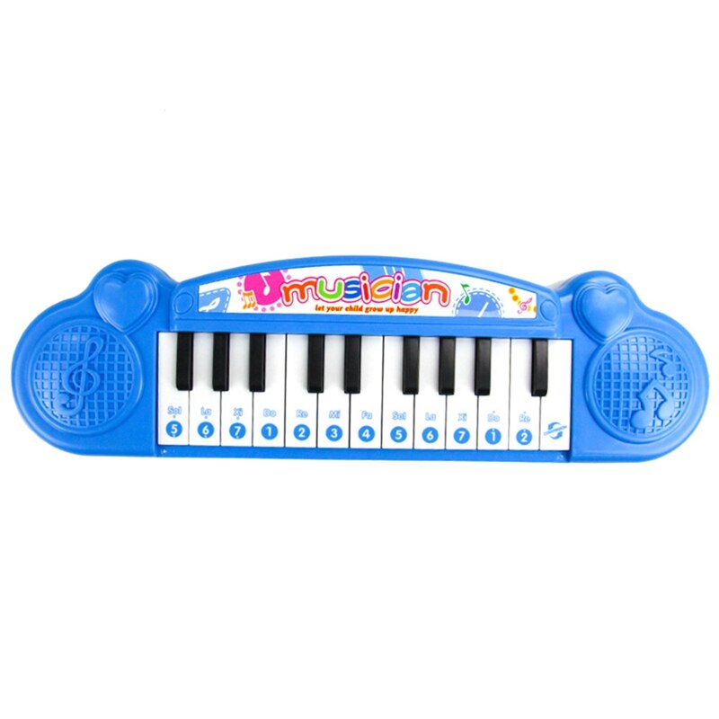 Elektronische Toetsenbord Beginners Baby Vroege Jeugd Muziek Speelgoed Voor Kinderen Zuigelingen Kleine Piano Voor Baby: Blue