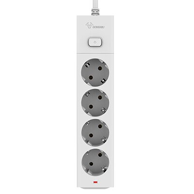 Bull Pop Socket Eu Plug Power Strip 3M Elektrische Socket Eu Plug Extension Socket Eu Power Strip 250V 10A 2500W Veiligheid Socket: GNID-G1040-30