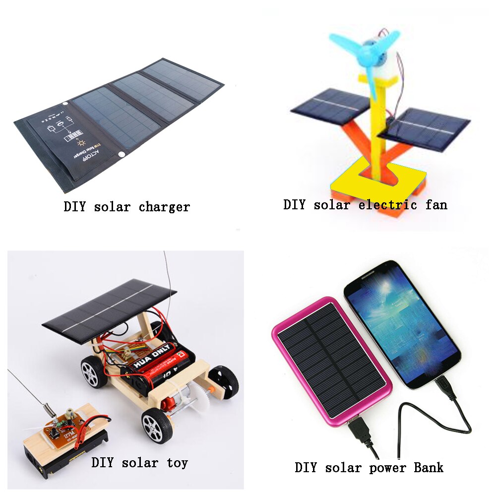 Solar Panel 0.2W 1W 1.2W 1.38W 1.4W 1.5W 1.8W Solar System For DIY Battery Cell Phone Chargers DIY toy LED light 5V 5.5V 6V 12V