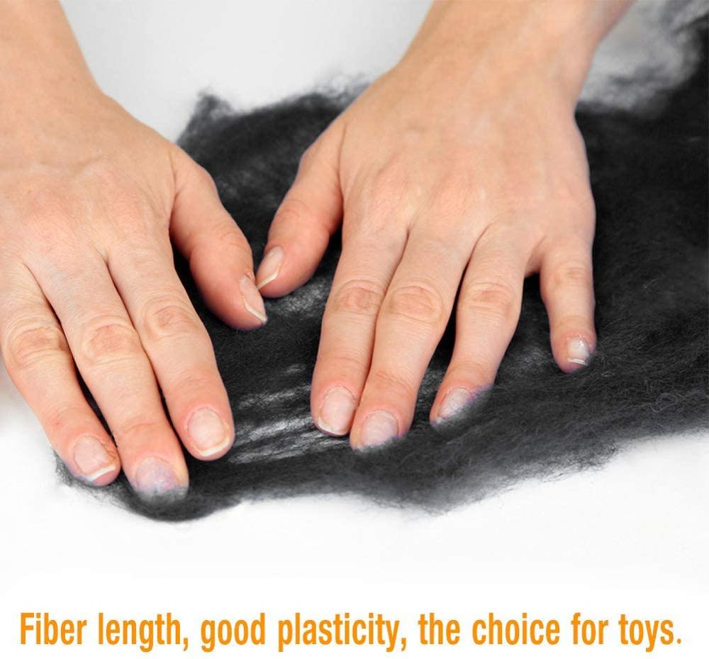 Nonvor DIY Craft Wool Roving Bulk Super Merino Felting Chunky Yarn, Wool Roving Top for Needle Felting, Soft Feltin Supplies