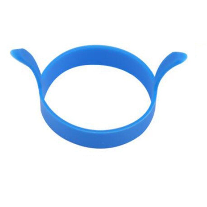 2 pz colazione frittata stampi per uova fritte cibo grado anello per uova in silicone pancake cottura strumenti fai da te friggere stampi per uova gadget da cucina: Blu