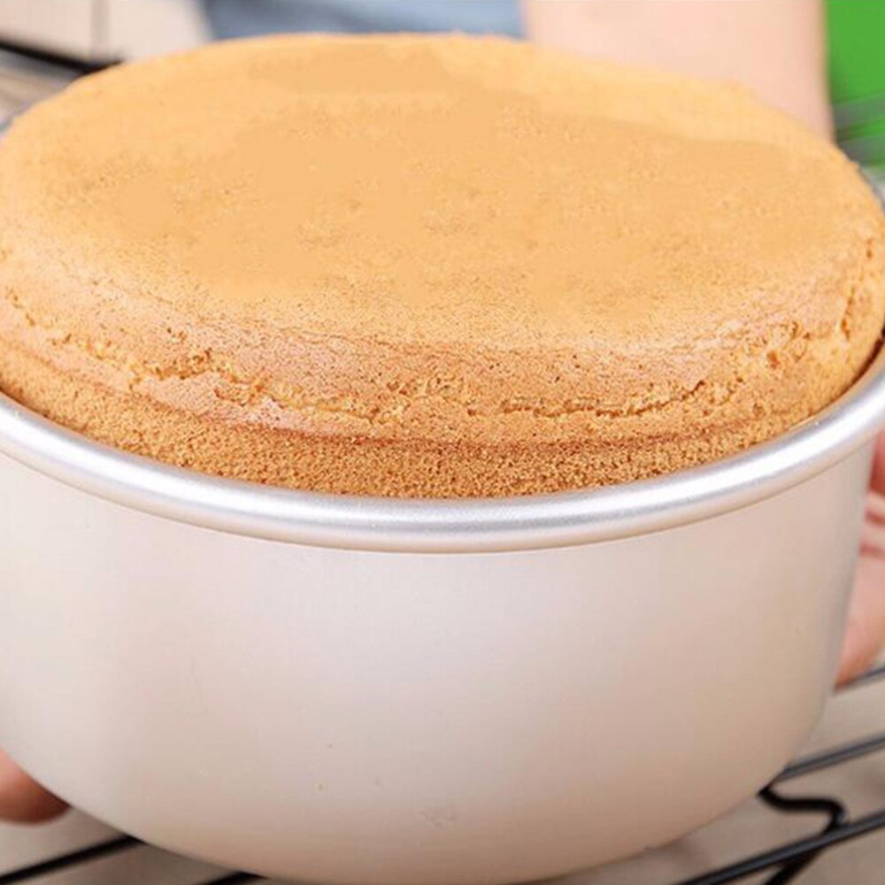 2 stuks bakvorm van legering, bakvorm, cakevorm voor thuis, restaurant, hotel,  (8 inch (  + 6 inch, zilver)