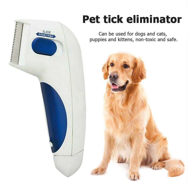 Peigne électrique pour chien nettoyant anti-puces pour animaux de compagnie peigne Anti-puces pour chien peigne électronique pour chats chiens fournitures pour animaux de compagnie: Default Title