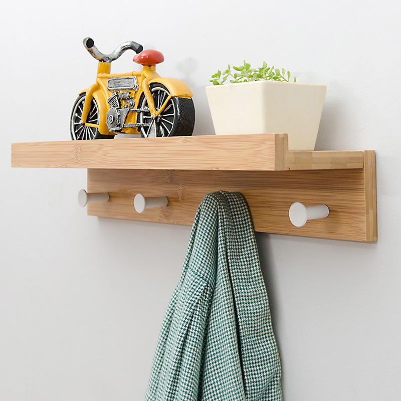 Nordic Houten Muur Haak Display Rack Muur Opknoping Kapstok Veranda Muur Creatieve Home Decoratie Jas Hoed Muur Plank