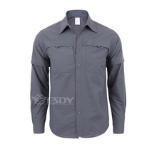 Mannen Outdoor Sport Sneldrogende Mouwen Afneembare Korte Lange Mouwen Ademende Kleding Leisure Anti-Uv Bescherming Shirts