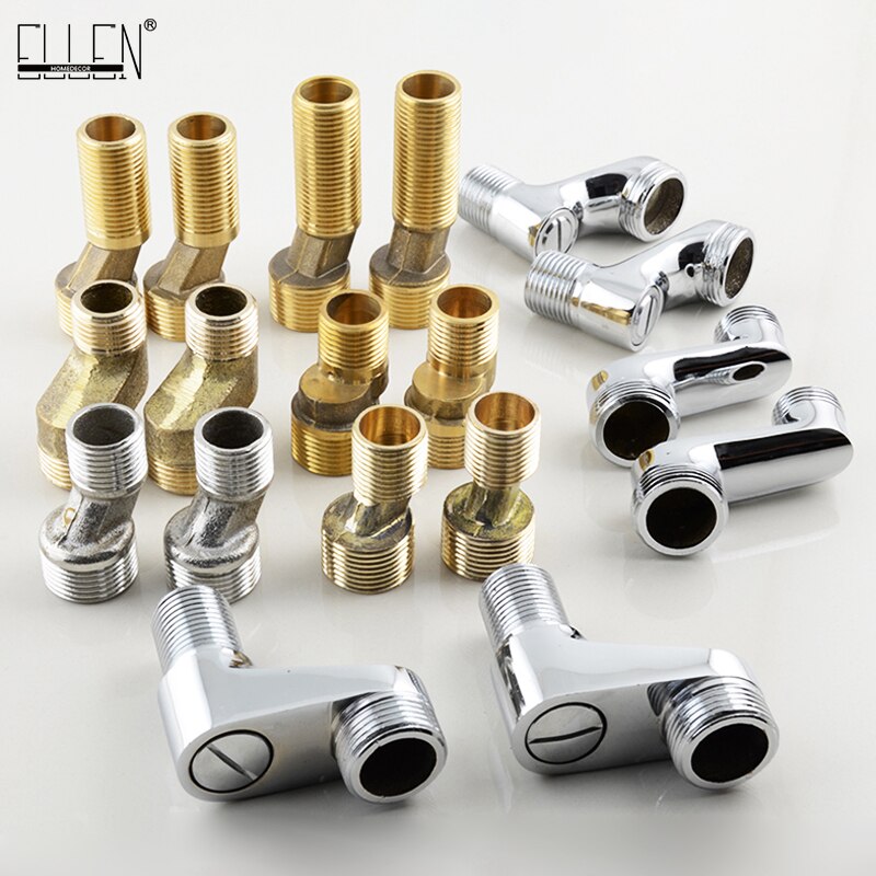 Badkamer Kraan Douche Vervangen Deel Verstelbare Adapter Massief Messing Wall Mounted Breedte Vervanging Hoekstopkraan Accessoires