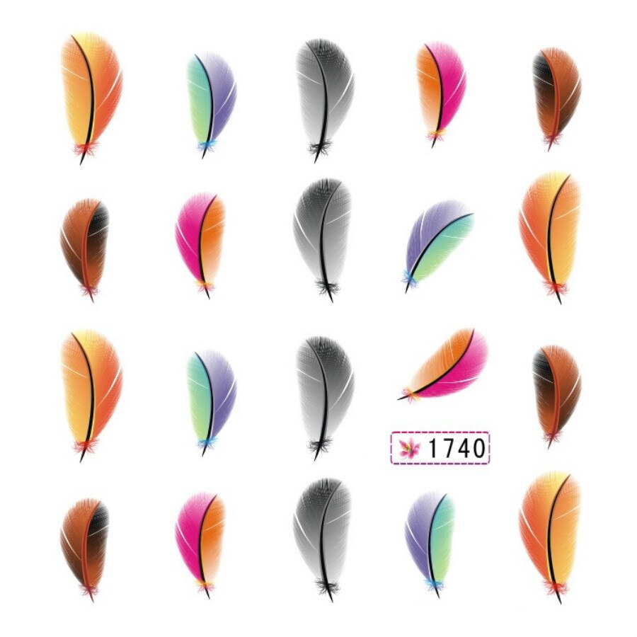 1 pièces plume colorée bricolage Nail Art strass petites perles irrégulières manucure 3D Nail Art décoration dans les accessoires de roue