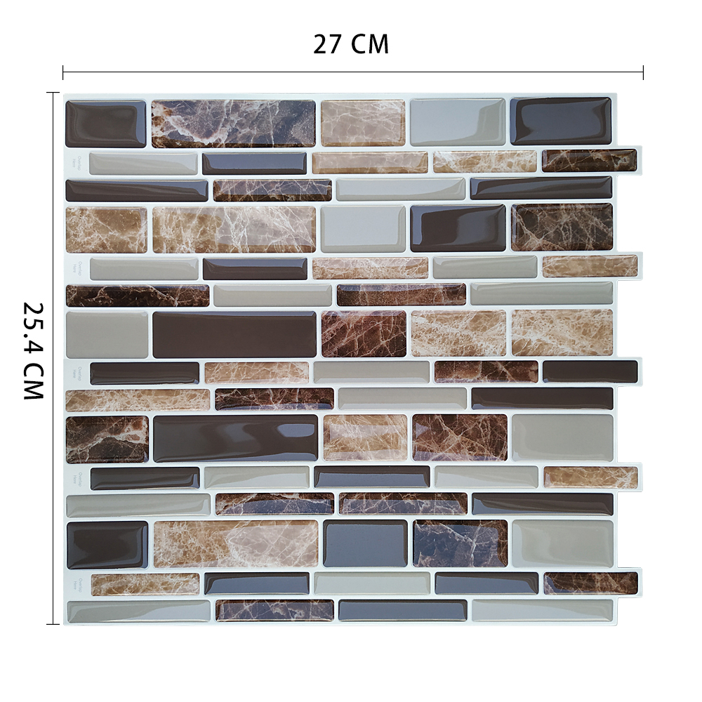 Autocollants en mosaïque vinyle | Écorce et bâton, Backsplash adhésif, bricolage, cuisine, salle de bains, maison murale, carrelage mosaïque