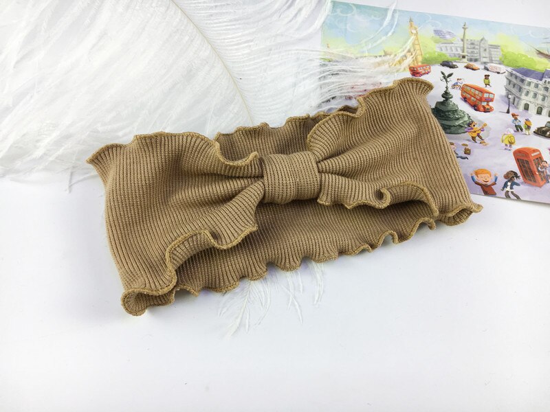 Neue 8 Farben Einfarbig Baby Stirnband Mädchen Haar Band Haar Zubehör Stirnband Baby Mädchen Stirnbänder: 8